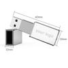 Mathiso Customized Logo 6 Pack USB 3.0 Large Capacity Flash Crystal Memory Drive, Crystal LED Light Memory Stick, Glass Transparent Thumb Drive Blue Light USB3.0 (32GB*6PACK) view 3