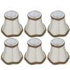 6Pcs Lamp Cover for E14 Bulb - Fabric Lampshade Accessory, European Style for Chandeliers, Wall Lamps, Bedrooms, Halls view 1