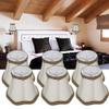 6Pcs Lamp Cover for E14 Bulb - Fabric Lampshade Accessory, European Style for Chandeliers, Wall Lamps, Bedrooms, Halls view 3