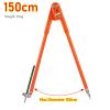 HNEJA Carpenter Precision Pencil Compasses Large Diameter Adjustable Dividers Marking and Scribing Compass for Woodworking (Color : 150cm) view 2