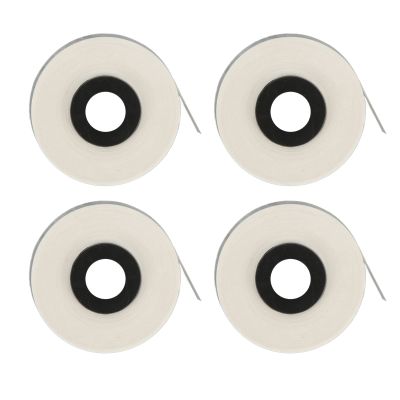 Glomora 4 Roll Label Maker Tape - 8m Long 5mm Wide Thermal Label Tape for MAX LM370 LM380 LM390 (White)
