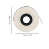 Glomora 4 Roll Label Maker Tape - 8m Long 5mm Wide Thermal Label Tape for MAX LM370 LM380 LM390 (White) view 2