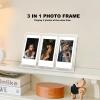 3 in 1 Tabletop Photo Frame Clear 3inch Picture Frames with Three Slot Fit for Fujifilm Instax Mini Series Camera,for Polaroid 3inch Film Photo (Clear, 2PCS) view 2