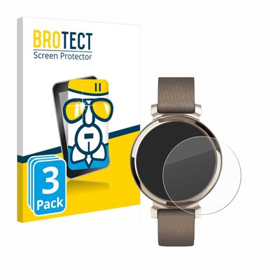 BROTECT Glass Screen Protector Film Compatible with Garmin Lily 2 (3 Pack) - Glass-Foil 9H Protection [Scratch Resistant, High Clarity]