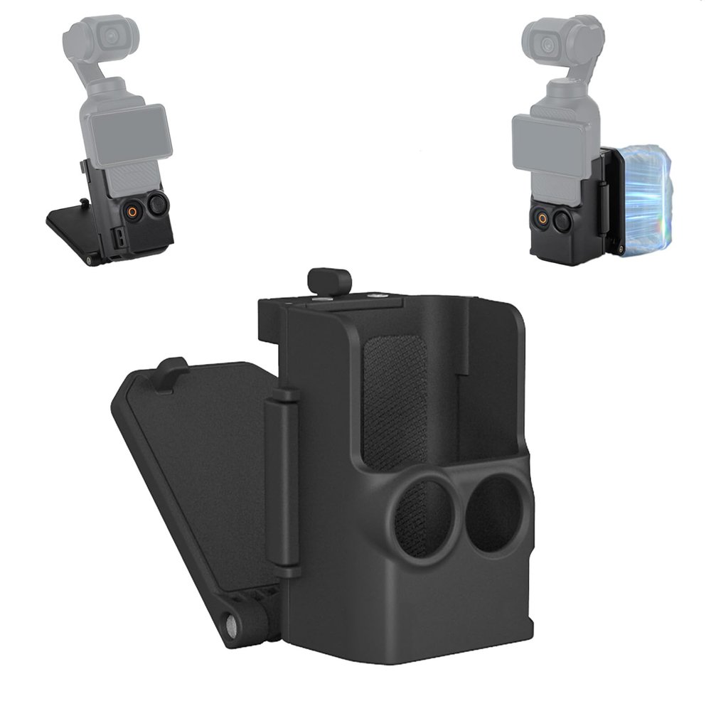 Magnetic Camera Desktop Base Stand Holder Expansion Adapter Mount Bracket Compatible with DJI Osmo Pocket 3 Accessories Adjustable Clip Clamp Mount with Expand Frame for Osmo Pocket 3