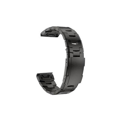 Titanium Watch Band Quick Fit 26mm Fit for Garmin Fenix 7X 7 6 6X Pro 5X Plus Mk2 Metal Strap 22mm Epix Gen 2 MARQ 955 D2 G1 Bracelet (Color : Dark Gray, Size : Quick Fit 22mm)