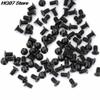 100pcs PC Case 32 * 6mm Hard Drive HDD Caddy Swap Server Tray Mount Screw Flat Countersunk Phillips Head DIY Computer C - (Color: Silver) view 3