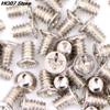 100pcs PC Case 32 * 6mm Hard Drive HDD Caddy Swap Server Tray Mount Screw Flat Countersunk Phillips Head DIY Computer C - (Color: Silver) view 4