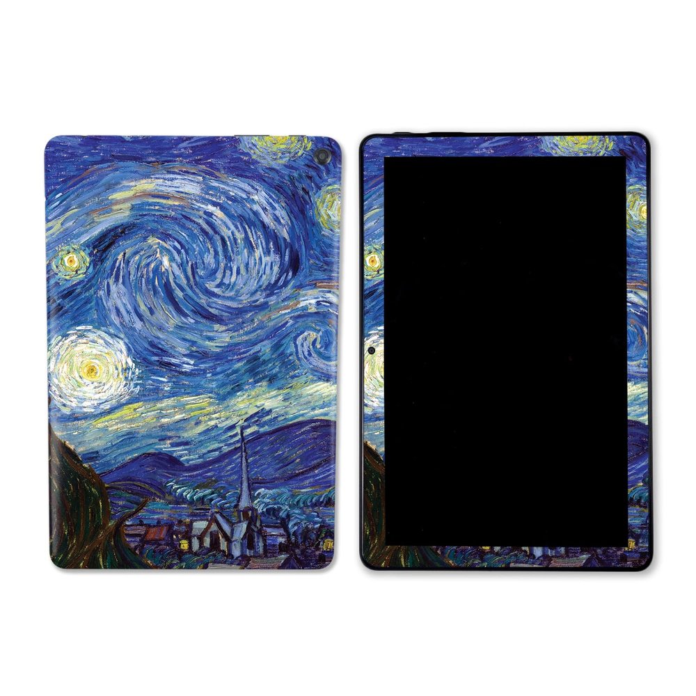 MightySkins Skin Compatible with Amazon Kindle Fire HD 10 (2023) - Starry Night | Protective, Durable, and Unique Vinyl Decal wrap Cover | Easy to Apply, Remove, and Change Styles | Made in The USA