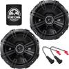 KICKER Front Door 6.5 Speakers Kit for Ford Maverick 2021-2024 Upgrade Kit - Pair of DS Series 6 1/2 Inch Coaxial Speakers with Harnesses - DSC650, 43DSC6504 view 1