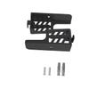 DirectNine Basics 2 pcs Double Slot Wall Mount Cell Phone Stand Charge Glue Tablet Wall-Mounted Remote Control Phone Mount for Wall Screw abs Plastic Tablet Stands Wall Hanging Cell Phone, Blackx2pcs view 3