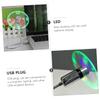 Uonlytech 3pcs Mini Usb Clock Portable Led Cooling Fan for Home Office Travel Lightweight Design for Easy Carrying view 3