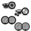 Alpine S2 S-Series 6.5" Component & 5.25" Coaxial Bundle w/ (2) KTE S-Series Speaker Grill view 1
