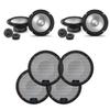 Alpine (2) S2-S65C S-Series 6.5" Component & (2) KTE-S65G 6.5" S-Series Speaker Grill Bundle view 1