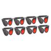 Sosoport 4pcs Led Shoe Clip Lights Bright Safety Illumination for Night Running Jogging and Walking Weather Resistant Black Shell view 1