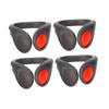 Sosoport 4pcs Led Shoe Clip Lights Bright Safety Illumination for Night Running Jogging and Walking Weather Resistant Black Shell view 3