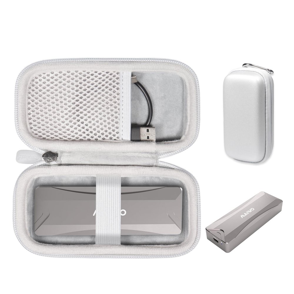 CaseSack SSD Enclosure Case Compatible with MAIWO K1702, K1701, ACASIS USB C, Rocketek CL-HY-225, SABRENT and Others