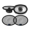 Alpine S2-S69 S-Series 6x9 Coaxial & KTE-S69G 6x9 S-Series Speaker Grill Bundle view 1