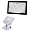 BoxWave Stand and Mount Compatible with Allen Bradley VersaView 6300M Stainless (10.1 in) [16:9 Aspect Ratio] - Executive VersaView Laptop Stand, Ergonomic Adjustable Viewing Angle Metallic Riser view 1
