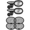 Alpine (2) S2-S69C S-Series 6x9 Component & (2) KTE-S69G 6x9 S-Series Speaker Grill Bundle view 1