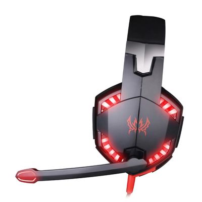 Homoyoyo Gaming Headphones Headset with Microphone 7.1 Surround Sound Vibration Led Lights Comfortable for Gaming