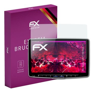 atFoliX Plastic Glass Protective Film compatible with Alpine iLX-F115D Halo 11, 9H Hybrid-Glass FX Screen Protector