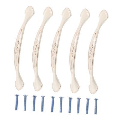 Ciieeo 5pcs Zinc Alloy Cabinet Handle Elegant Ivory White Drawer Pulls for Kitchen and Wardrobe Hole Spacing Easy to Install Furniture Hardware