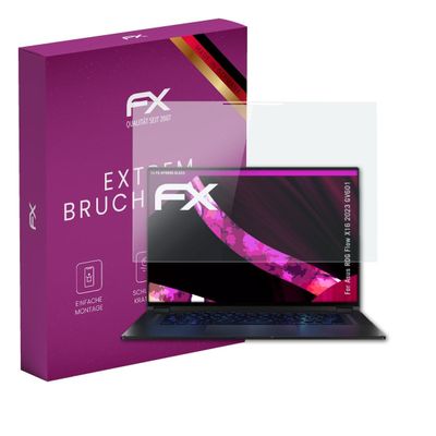 atFoliX Plastic Glass Protective Film compatible with Asus ROG Flow X16 2023 GV601, 9H Hybrid-Glass FX Screen Protector