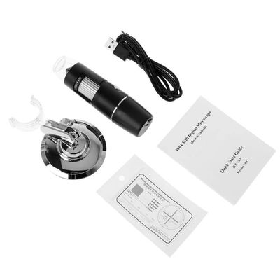 RADHAX Microscope Kit 1000X Digital USB Microscope Magnifier Camera 8LED W/Stand Microscope Lens Adapters