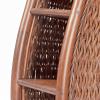 GLigeT CD Rack CD Record Storage Rack, Creative Floor Standing Record Display Holder, 6-Tier Handmade Woven CD Storage Rack for Home Office Disc Rack view 3