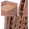 GLigeT CD Rack CD Record Storage Rack, Creative Floor Standing Record Display Holder, 6-Tier Handmade Woven CD Storage Rack for Home Office Disc Rack view 4