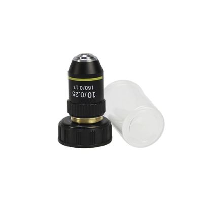 RADHAX Microscope Kit 195 Achromatic Objective Lens 4X 10X 20X 40X 60X 100X for Biological Microscope Lens Coating RMS 20.2mm Standard Thread Interface Microscope Lens Adapters (Color : 10x)