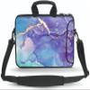 11 11.6 12 12.5 13 inches Case Laptop Notebook PC Messenger Bag Tablet Travel Case Neoprene Handle Sleeve with Shoulder(Purple Marble) view 1