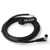ZBLZGP M12 A-Code 5 Pin Male Bare Cable, 40M, Tinned Copper Conductor, Flame Retardant TPE Insulation, for Electrical Control Systems in Factories view 1