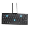 VBESTLIFE Foldable Bluetooth Keyboard with Stand, Portable Pocket Tablet Phone Keyboard, Aluminum Alloy, Quiet, Long Battery Life, Black Gray view 1