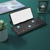 VBESTLIFE Foldable Bluetooth Keyboard with Stand, Portable Pocket Tablet Phone Keyboard, Aluminum Alloy, Quiet, Long Battery Life, Black Gray view 3