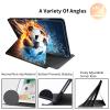 AIRWEE Kindle Paperwhite Case, 360 Degree Rotating Stand, Lightweight, Auto Sleep/Wake Smart Cover for Kindle Signature Paperwhite Case Soccer Ball view 2