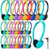 ZNXZXP Headphones Bulk for School Classroom 100 Pack On Ear Classroom Headphones for Student,Group Learning, Computer Lab, Library, Online Lesson and Testing 3.5mm Jack (10 Mixed Colors) view 1