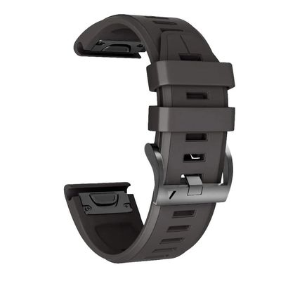 AXPTI 22/26MM Silicone Watchband Bracelet For Garmin Fenix 7 7X 5 5X Plus 6 6X Pro 3 3HR Epix Smart Watch Band QuickFit Easy Fit Strap (Color : K, Size : 22mm Fenix 6 6Pro)