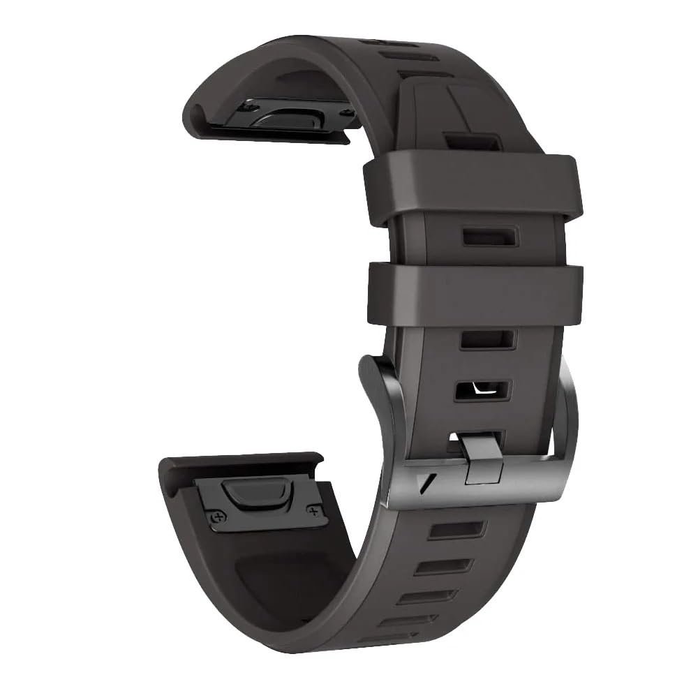 AXPTI 22/26MM Silicone Watchband Bracelet For Garmin Fenix 7 7X 5 5X Plus 6 6X Pro 3 3HR Epix Smart Watch Band QuickFit Easy Fit Strap (Color : K, Size : 22mm Fenix 6 6Pro)
