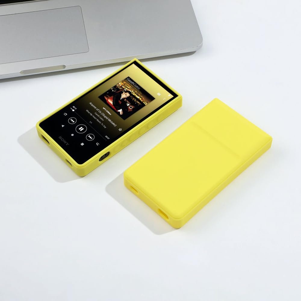 Soft TPU Colorful Solid Matte Protective Shell Skin Case Cover for Sony Walkman NW-ZX700 NW-ZX706 NW-ZX707 (Yellow)