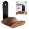Mt.Jun Wood Headphone Wall Mount Holder, with VHB Adhesive Tape and Screw, Holds 10 lbs (Black & Walnut Wood, 2 Pack) view 1