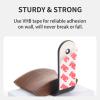 Mt.Jun Wood Headphone Wall Mount Holder, with VHB Adhesive Tape and Screw, Holds 10 lbs (Black & Walnut Wood, 2 Pack) view 4