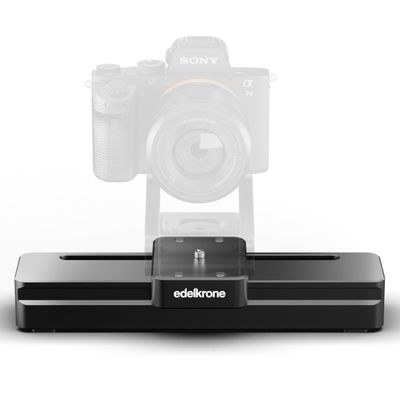 edelkrone SliderONE Motorized Camera Slider Smooth Motion - Video Slider Lightweight, BackpackReady, 20lb Load - Portable Camera Slider - Slider One Leave It On Tripod