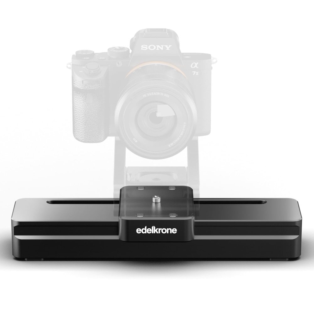 edelkrone SliderONE Motorized Camera Slider Smooth Motion - Video Slider Lightweight, BackpackReady, 20lb Load - Portable Camera Slider - Slider One Leave It On Tripod