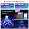 8Core 6+128G Android 15 Car Stereo for 2006 2007 2008 Honda Pilot,9 inch IPS 1280 * 720 Touch Screen Radio Wireless Apple Carplay Android Auto DSP 5G WiFi Bluetooth GPS FM RDS+Free AHD Backup Camera view 3