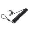 Baglaum Laptop Computer Lock Laptop Lock Anti-Theft Lock Universal Retractable Spring Rope Steel Cable Key Computer Lock view 1