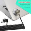 Baglaum Laptop Computer Lock Laptop Lock Anti-Theft Lock Universal Retractable Spring Rope Steel Cable Key Computer Lock view 2