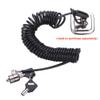 Baglaum Laptop Computer Lock Laptop Lock Anti-Theft Lock Universal Retractable Spring Rope Steel Cable Key Computer Lock view 3