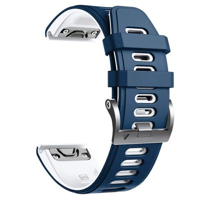 BRART 26 22mm Official Same Paragraph Watchband For Garmin Fenix 6S 6 6X Pro 5S 5 5X Plus 3HR 935 D2 Silicone Release Quick Wrist Band (Color : G, Size : 26mm Fenix 3 HR D2)